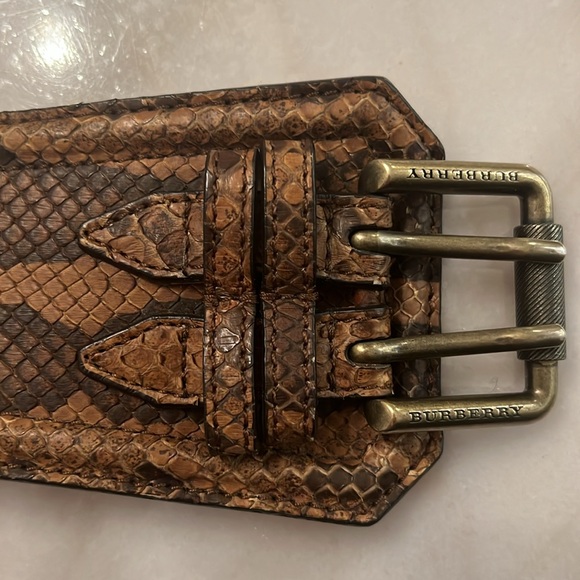 Burberry Prorsum Runway Python Snakeskin Waist Belt - Size 26/65 - Picture 6 of 7